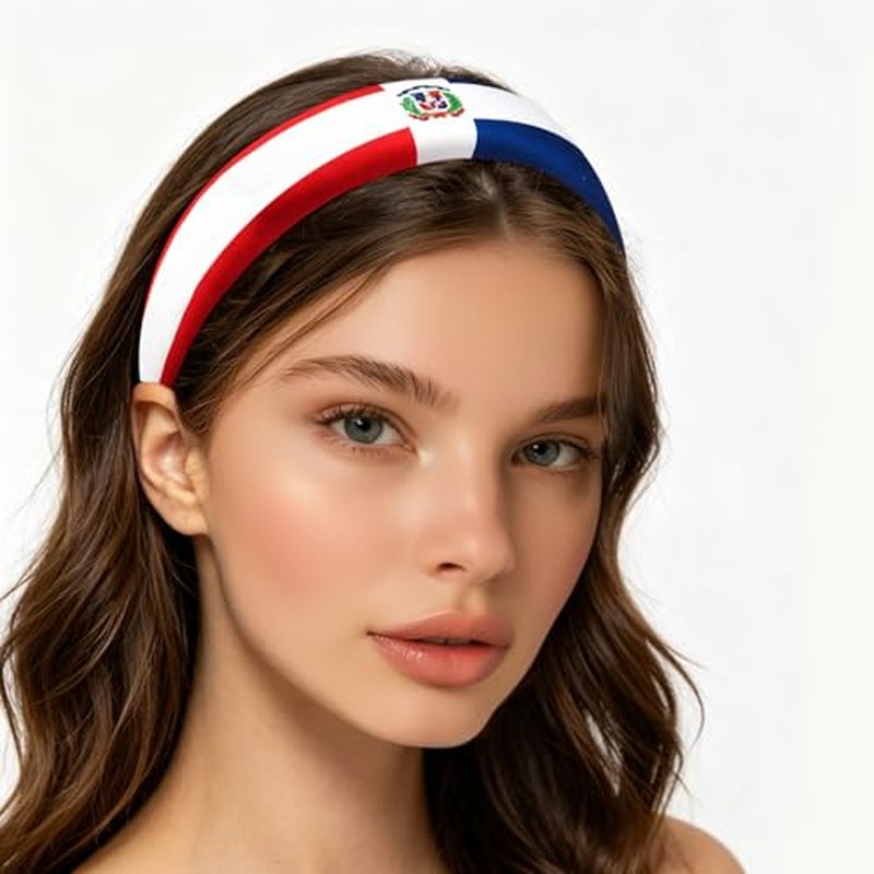 Dominican Republic Flag Hair Accessory Set 4-Piece