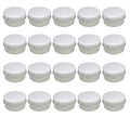 20PCS 5ML 0.17oz Small Ounce Empty Metal Steel Aluminum Jar Tins Cans Slip Slide Bottle Cosmetic Containers Box With Twist Cover For Sample Storage Salves Eye Shadow Make up Lip Balm