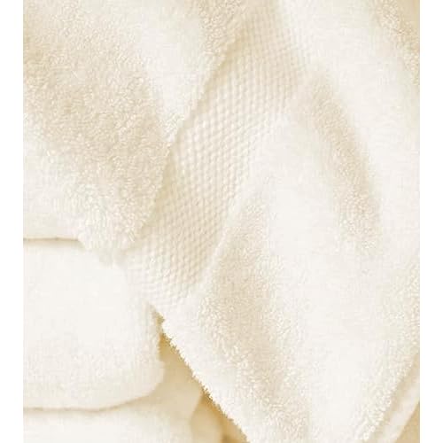 Delara 100% Organic Cotton Towels 650 GSM Plush Feather Touch Quick Dry Wash Cloth, Pack of 12 GOTS Certified, Oeko-Tex Green Certified, Organic Cotton Wash Cloth, 13"X13"