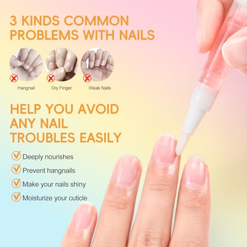 COSCELIA 16-Piece Cuticle Oil Pen Set - Moisturizing Nail Care & Repair