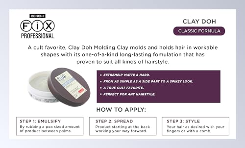 Bench Fix Hair Styling Clay Doh Gray 80g