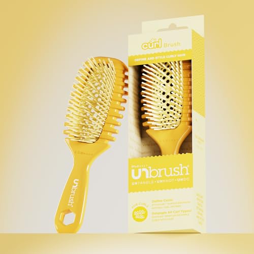 FHI Heat UNbrush Curl Detangling Brush Golden Hour for Wet Hair