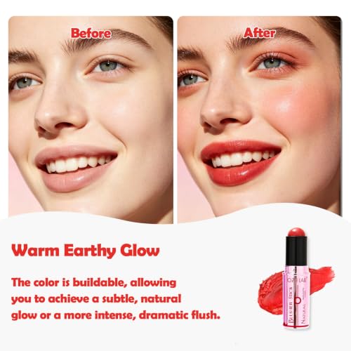Cheek To Chic Blusher Stick - Classic Red Cream Blush, 8g