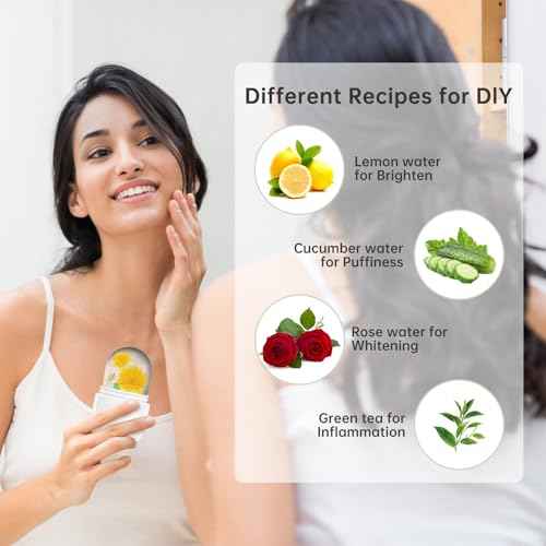 Upgraded Ice Facial Roller for Face and Eye Beauty, Gua Sha Massage, Silicone Ice Mold