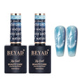 Beyad 2Pcs Water Drop Gel Top Coat 3D Effect Nail Art Glossy Finish Clear