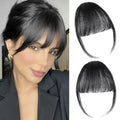 Clip-in Bangs 100% Human Hair Extensions - Natural Black Fringe