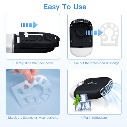 Mlogiroa Mini Lash Fan for Eyelash Extensions | Portable USB-C Dryer