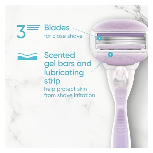Gillette Venus ComfortGlide Freesia Women's Razor Refills,Refills,(Pack of 8)