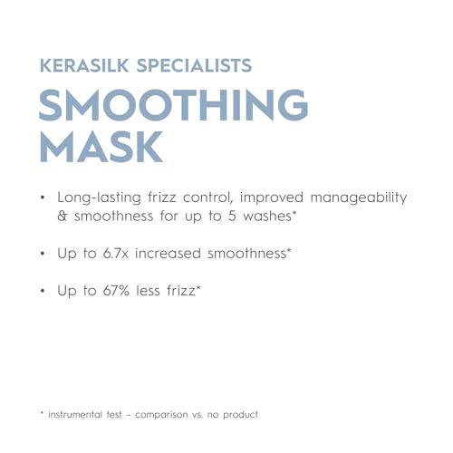 Kerasilk Smoothing Hair Mask - Frizz Control & Deep Nourishment for Coarse Hair 200ml