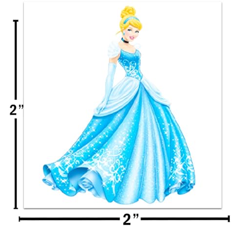 Cinderella Temporary Tattoos 72-Pack Party Favors for Kids