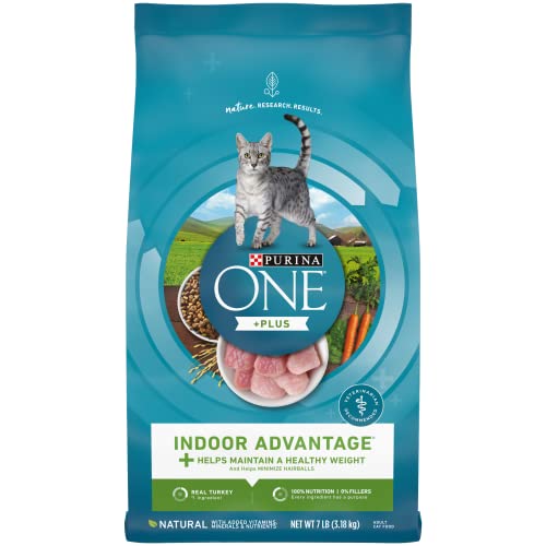 Purina ONE Natural, Low Fat, Weight Control, Indoor Dry Cat Food, +Plus Indoor Advantage - 7 lb. Bag