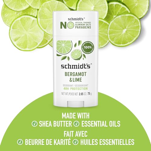 Schmidt's Aluminum-Free Deodorant Bergamot & Lime 2.65 oz - Pack of 1