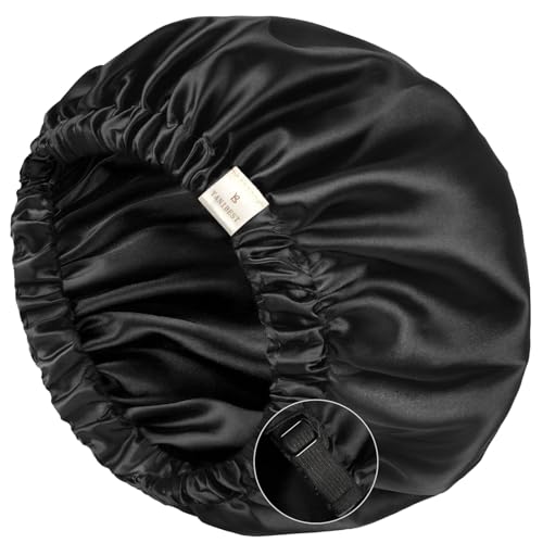 Silk Bonnet for Sleeping - Adjustable Satin Hair Bonnet