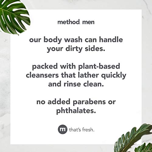 Method Men Softening Body Wash, Sandalwood + Vetiver, Paraben and Phthalate Free, 18 fl oz (Pack of 1)