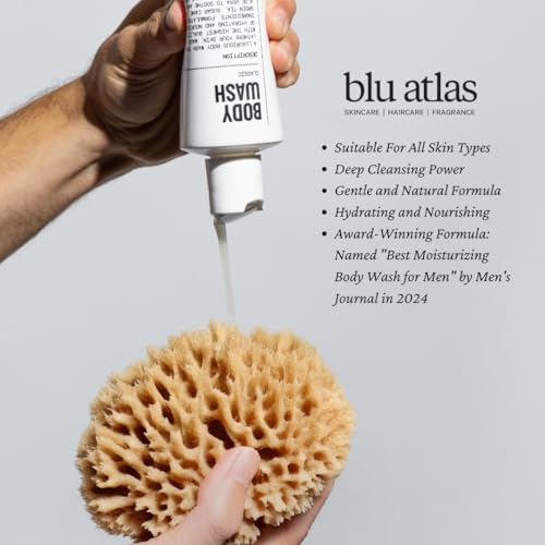 Blu Atlas Body Wash- Sulfate-Free Gel Body Wash for Men, Moisturizing Formula Suitable for All Skin (Classic)