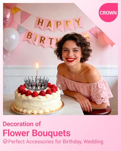 Schmoopy Crown Tiara for Adult Women Birthday Party Decorations