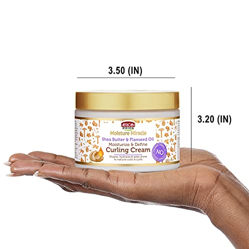 African Pride Moisture Miracle Curl Cream, Hydrate & Strengthen 12oz (Pack of 1)