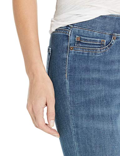 Women's Skinny Fit Mid-Rise Stretch Pull-On Jeggings with Pockets