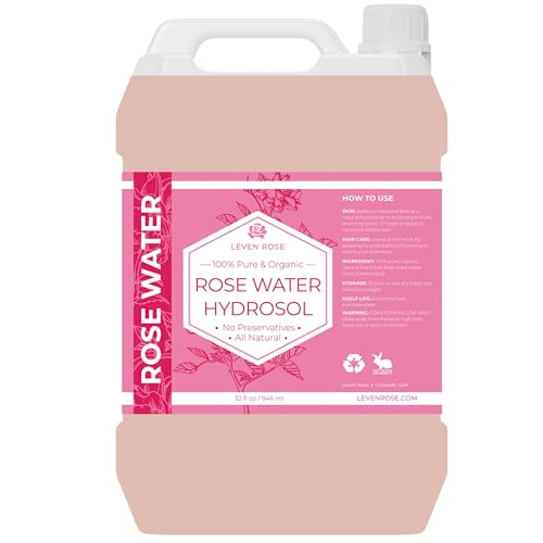 Leven Rose Pure Rose Water 32 oz Hydrating Toner Mist