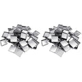 Allwon 112 Pack Empty Square Metal Pans for Eyeshadow Palette Magnetic Makeup Palette (26mm)
