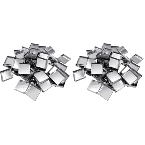 Allwon 112 Pack Empty Square Metal Pans for Eyeshadow Palette Magnetic Makeup Palette (26mm)