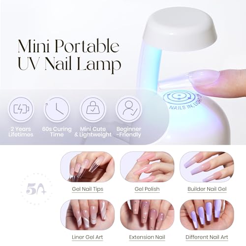 Tipex Instant Apex Nail Tips Kit – 120pc Coffin Full Cover Press-On Nails
