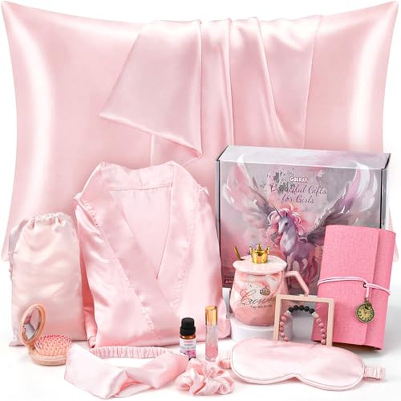 Golray Spa Gift Set for Teen Girls - 13 Piece Self-Care Basket