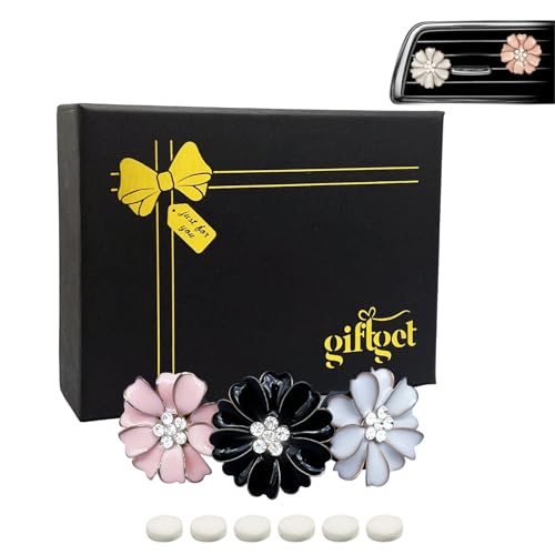 GiftGet Flower Car Vent Clip Air Fresheners - 3-Pack