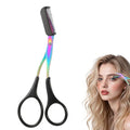 2-in-1 Eyebrow Trimmer Scissor with Comb | Stainless Steel