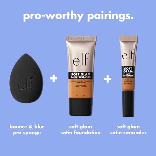 e.l.f. Bounce & Blur Pro Makeup Sponge - Multi-Use Blending Tool