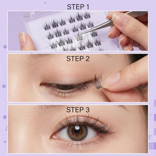 Self-Adhesive Eyelash Clusters 10mm Wispy Volume