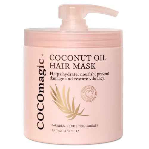 Cocomagic Coconut Oil Hair Mask - Repairs Damage, Prevents Frizz, Restores & Adds Shine | Protein Rich & Extra Hydrating | Paraben Free, Cruelty Free, Made in USA (16 Fl Oz)