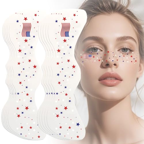 Boko Patriotic Temporary Tattoos - Red White Blue Freckles