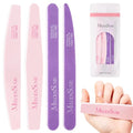 MelodySusie 4-Piece Nail File Set - Dual-Sided 100/180 Grit