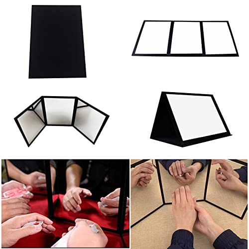 Sumrica Portable Three-Way Magic Mirror for Card Tricks & Practice