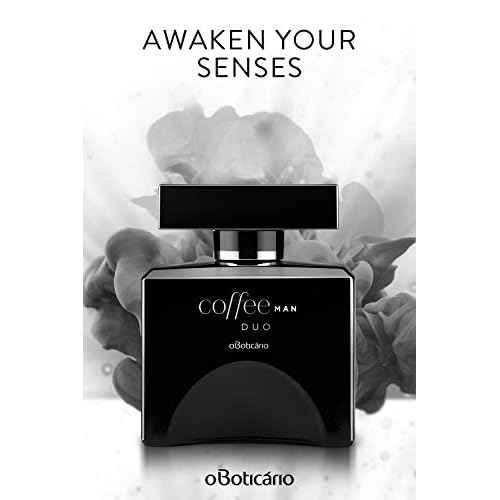 O BOTICARIO Coffee Duo Man Eau de Toilette, Long Lasting Fragrance Cologne for Men, Fresh Spice Scent, 3.4 Ounce