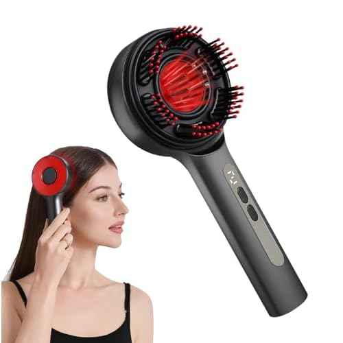 3-in-1 Hair Scalp Massager Comb - Rechargeable Cordless Portable Scalp Care Brush with Essential Oil Applicator, Gentle Scratching & Kneading Massage for Hair & Scalp Nourishment, Fit for Men & Women