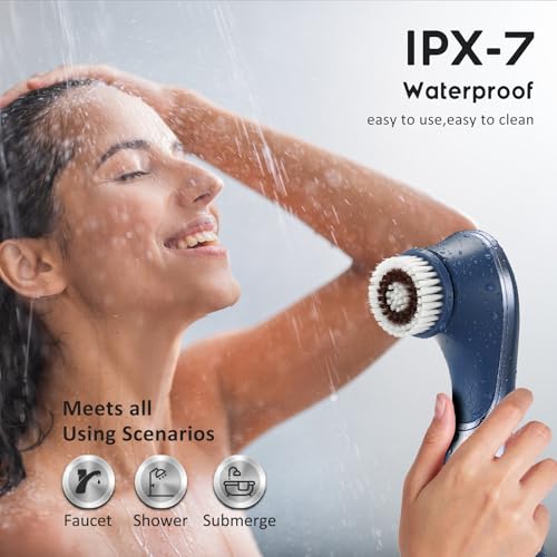 Facial Cleansing Brush Electric Spin Exfoliator IPX7 Waterproof