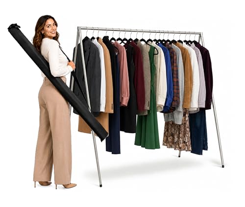 FOL-D-RAK Portable Folding Garment Rack with Carry Bag