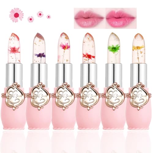 Color Changing Flower Jelly Lipstick - 6 Pack