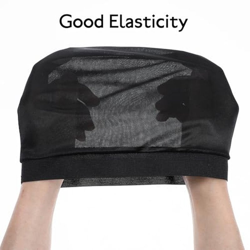 3-Pack Satin Wave Caps for Sleeping & Shower – Unisex Hair Bonnets