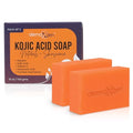 Kojic Acid Soap Bar for Dark Spots, Hyperpigmentation and Uneven Tone with Vitamin C, Arbutin, & Glutathione | Face & Body Wash for Radiant, Glowing Skin for Women and Men | 2 Pack(140g x 2)