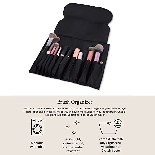 KUSSHI Washable Travel Snap in Brush Organizer