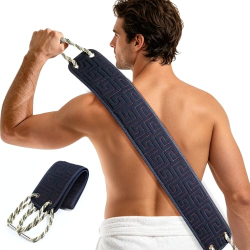38 Inch Exfoliating Back Scrubber for Shower with Dual Handles