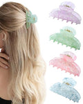 ACECHA 4-Pack Cute Acrylic Claw Clips for Women - Strong Hold