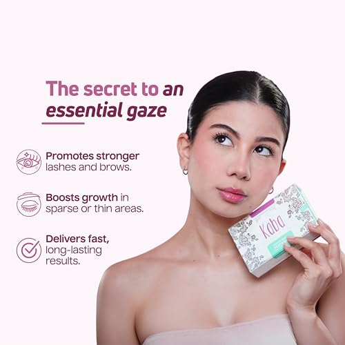Kaba Eyelash Growth Serum for Longer Thicker Lashes - 30 Days Natural Boost