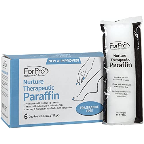 ForPro Nurture Fragrance Free Paraffin Wax Refill, 6 Lbs (6 Blocks)