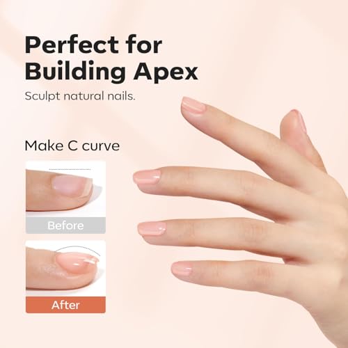 Modelones Builder Nail Gel - 8-in-One Sheer Apricot Blush Nail Extension