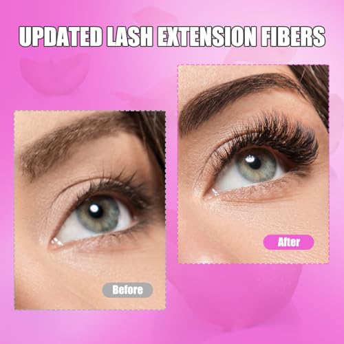 Fluffy Lash Clusters Kit 280PC 8-16mm D Curl DIY Extensions