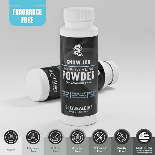 Billy Jealousy Snow Job Hair Styling Powder for Men - Volume & Texture